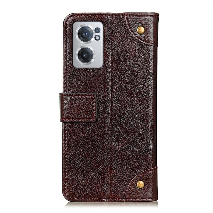 Bild 3,  OnePlus Nord CE 2 5G Fodral Nit Dekor Läder Brun - Teknikhallen.se
