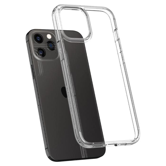 Bild 6, Spigen Spigen iPhone 12 / 12 Pro Skal Ultra Hybrid Crystal Clear - Teknikhallen.se