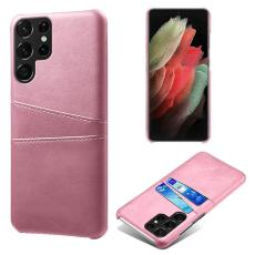  Samsung Galaxy S22 Ultra Skal Kortfack Ros&eacute;guld - Teknikhallen.se