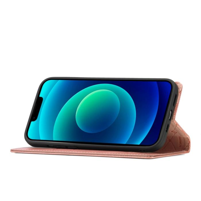 Bild 5, LC.IMEEKE LC.IMEEKE iPhone 14 Plus Fodral Flip Roséguld - Teknikhallen.se