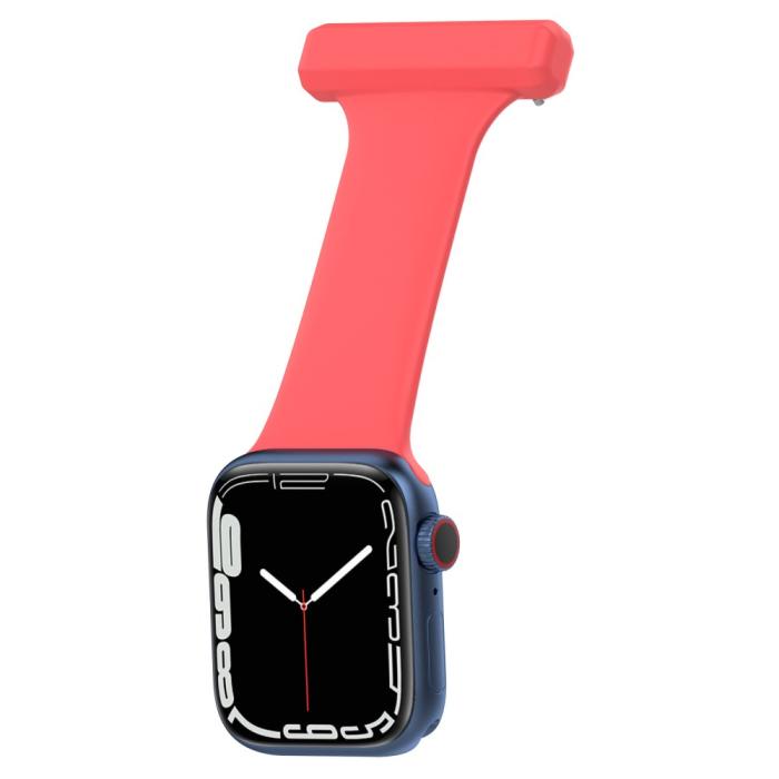 Bild 4,  Apple Watch 38/40/41/42 mm Rem Sjuksköterska Röd - Teknikhallen.se