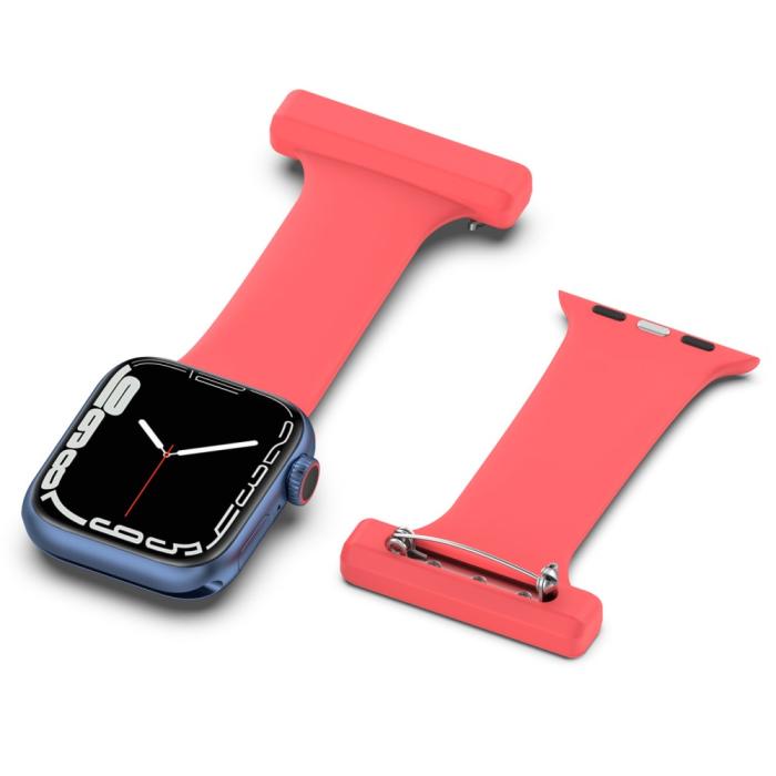 Bild 5,  Apple Watch 38/40/41/42 mm Rem Sjuksköterska Röd - Teknikhallen.se