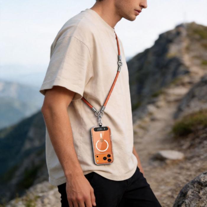 Bild 6, Tech-Protect Tech-Protect Mobilsnöre CrossBody & Wrist Rope Orange - Teknikhallen.se
