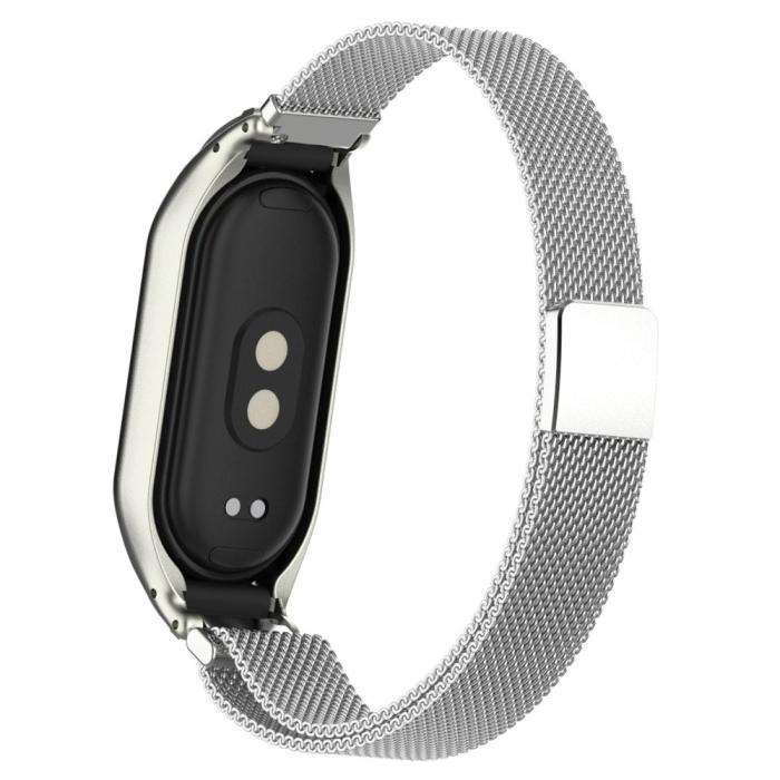 Bild 5,  Xiaomi Smart Band 8 Armband Milanese Loop Metall Silver - Teknikhallen.se