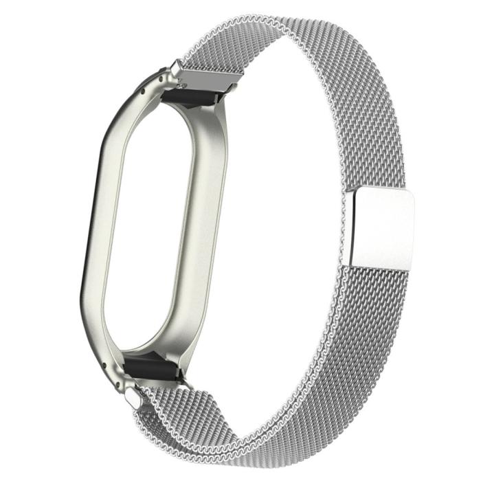 Bild 6,  Xiaomi Smart Band 8 Armband Milanese Loop Metall Silver - Teknikhallen.se