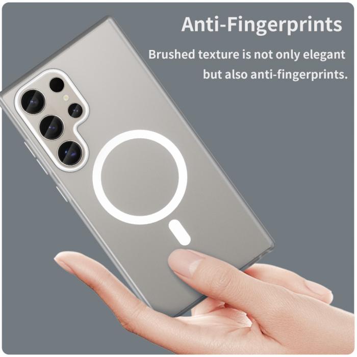 Bild 5,  Samsung Galaxy S23 Ultra Skal MagSafe Slim Matt Vit - Teknikhallen.se