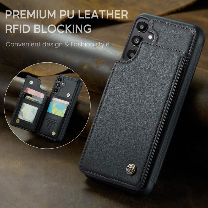 Bild 4, CASEME CASEME Galaxy A56 5G/A36 5G Skal RFID Kickstand Plånbok Svart - Teknikhallen.se