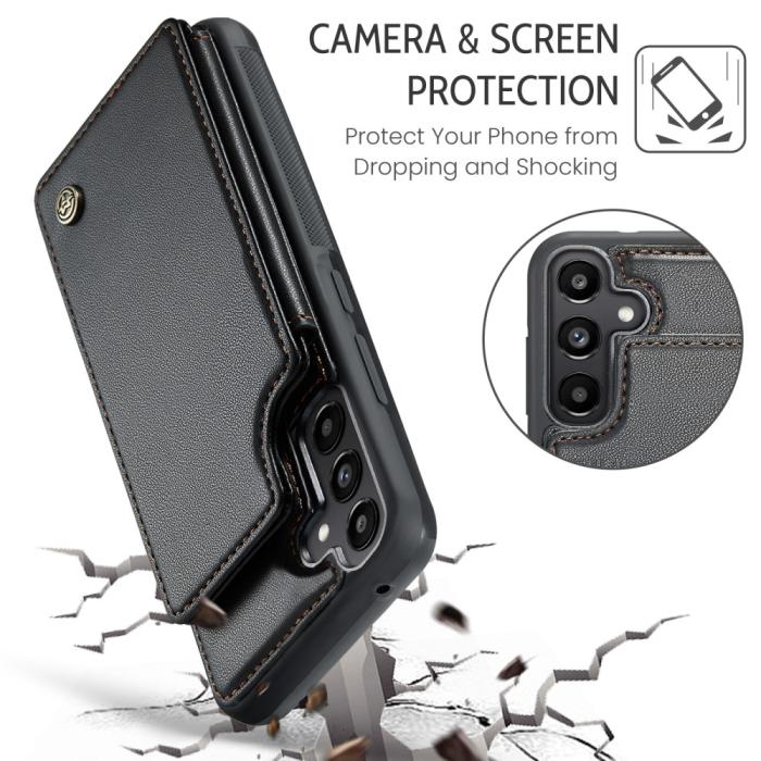 Bild 6, CASEME CASEME Galaxy A56 5G/A36 5G Skal RFID Kickstand Plånbok Svart - Teknikhallen.se