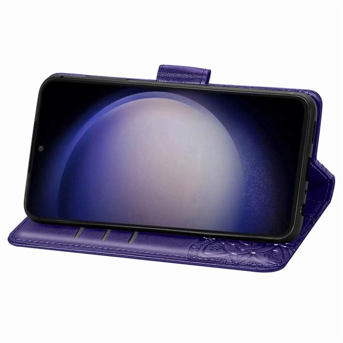 Bild 3,  Samsung Galaxy S23 FE Fodral Fjäril Tryck Lila - Teknikhallen.se