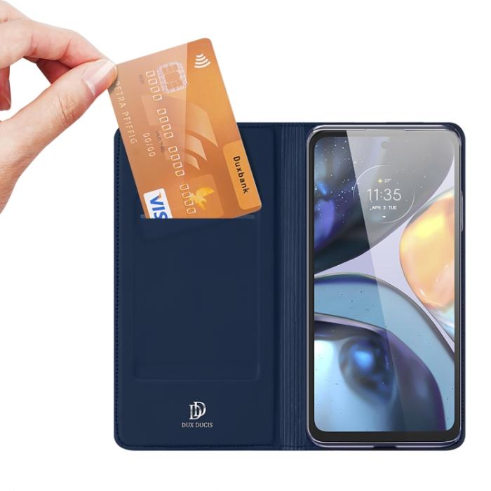 Bild 5, DUX DUCIS DUX DUCIS Motorola Moto G22 Fodral Skin Pro Blå - Teknikhallen.se