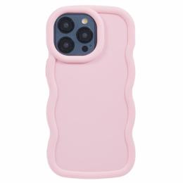  iPhone 12 Pro Max Mobilskal Wavy Ljus Rosa - Teknikhallen.se