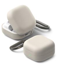 Ringke Ringke Galaxy Buds 4 / 4 Pro Skal Silikon Stone - Teknikhallen.se