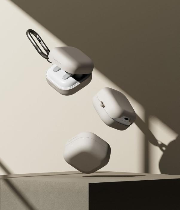 Bild 3, Ringke Ringke Galaxy Buds 4 / 4 Pro Skal Silikon Stone - Teknikhallen.se