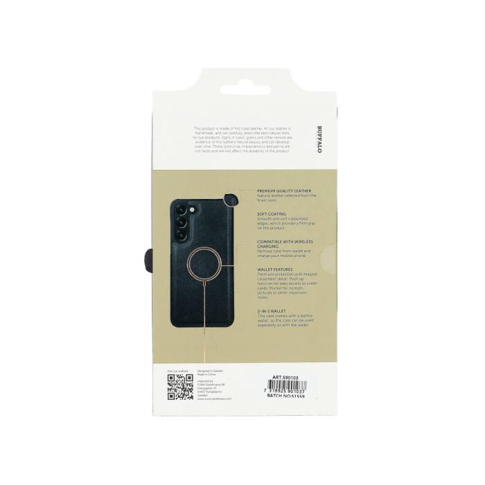 Bild 3, Buffalo Buffalo Samsung Galaxy S23 Plus Fodral 2in1 Magnet / Skal Svart - Teknikhallen.se