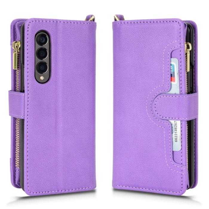 Bild 2,  Galaxy Z Fold 3 Fodral Multifunktionell Lila - Teknikhallen.se
