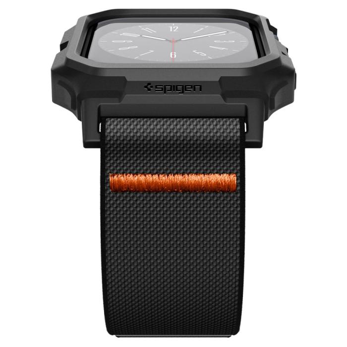 Bild 5, Spigen Spigen Apple Watch 11 / 10 42 mm Armband Lite Fit 'Pro' Svart - Teknikhallen.se