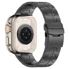  Apple Watch 42/41/40/38 mm Armband Steel Svart - Teknikhallen.se