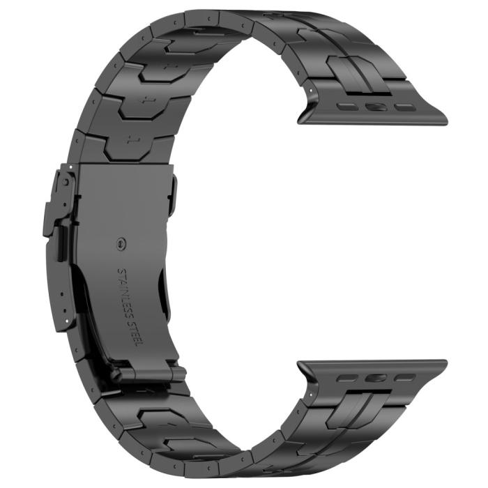 Bild 3,  Apple Watch 42/41/40/38 mm Armband Steel Svart - Teknikhallen.se