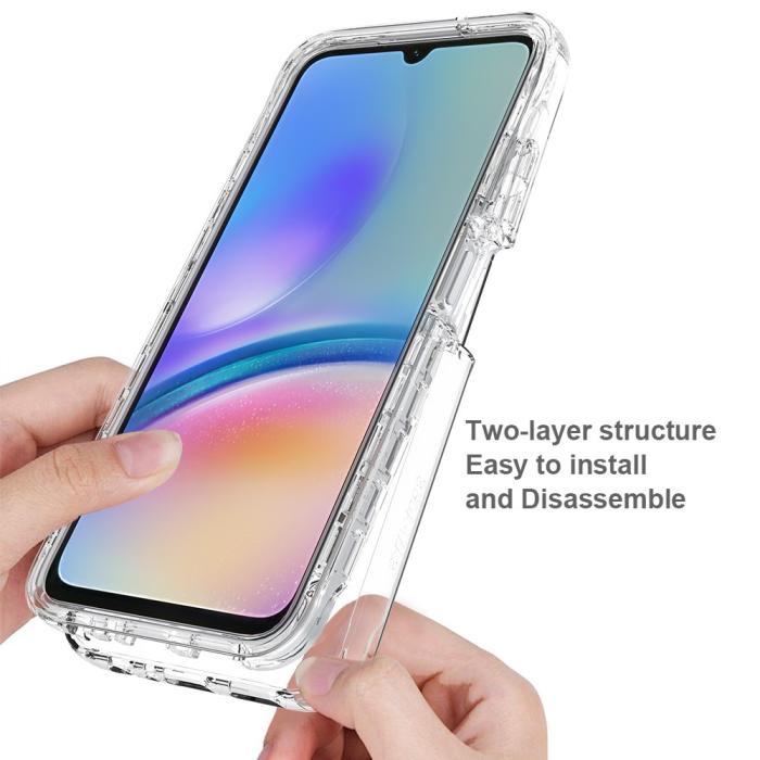 Bild 3,  Samsung Galaxy A05s 4G 360° Shockproof Hybrid Skal Transparent - Teknikhallen.se