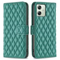  Motorola Moto G54 5G Fodral Diamond L&auml;der Gr&ouml;n - Teknikhallen.se