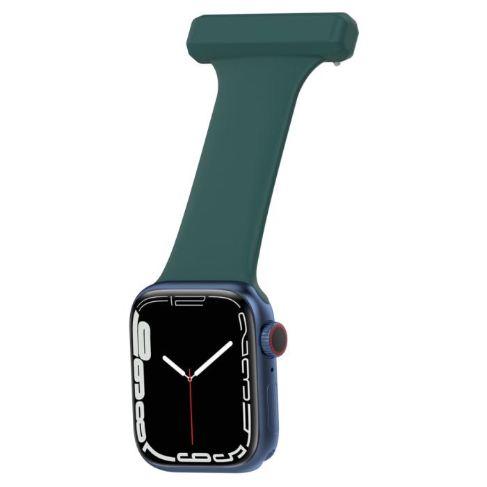 Bild 4,  Apple Watch 38/40/41/42 mm Rem Sjuksköterska Svartgrön - Teknikhallen.se