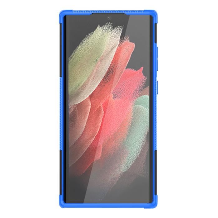Bild 4,  Samsung Galaxy S22 Ultra Skal Ultimata Stöttåligt med Stöd Blå - Teknikhallen.se