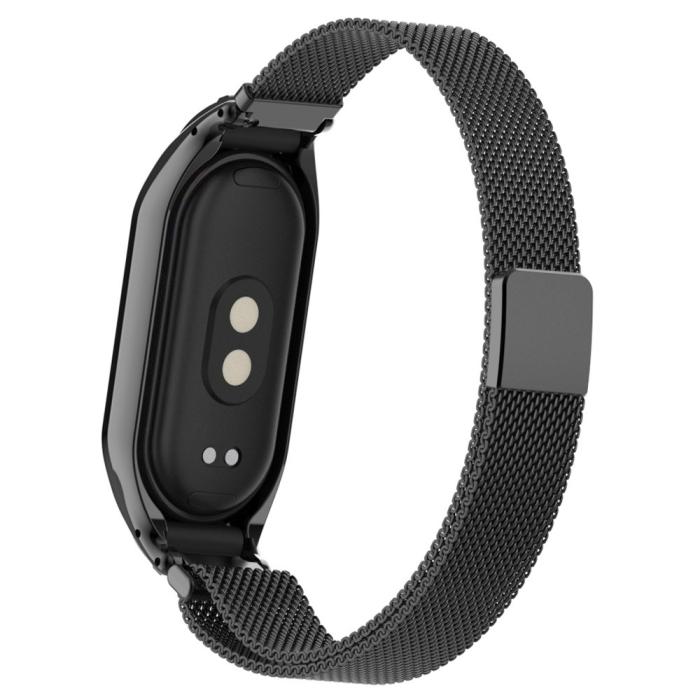 Bild 5,  Xiaomi Smart Band 8 Armband Milanese Loop Metall Svart - Teknikhallen.se