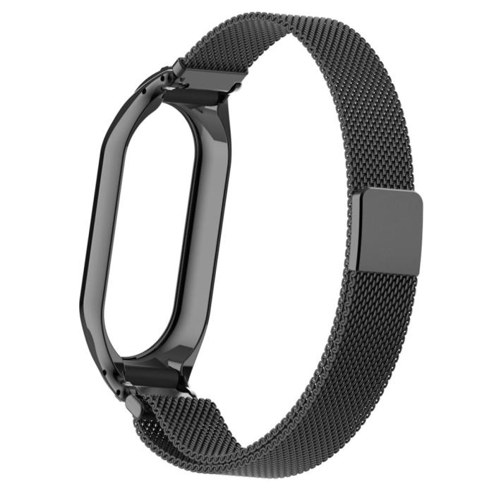 Bild 6,  Xiaomi Smart Band 8 Armband Milanese Loop Metall Svart - Teknikhallen.se
