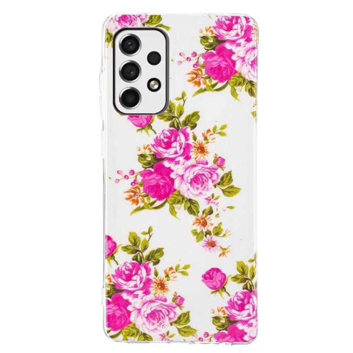 Bild 2,  Samsung Galaxy A33 5G Skal Glow-in-dark Blommor - Teknikhallen.se