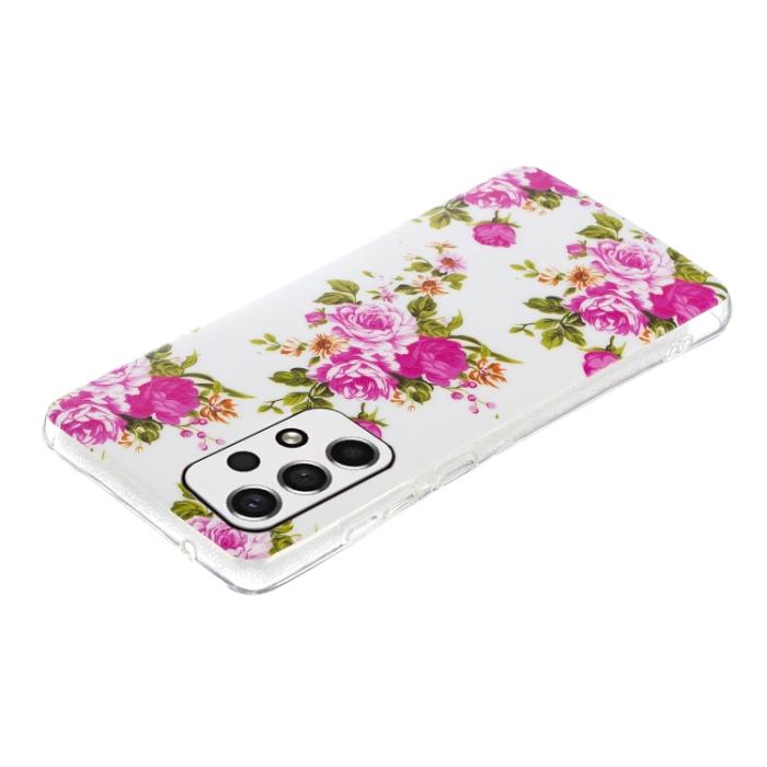 Bild 3,  Samsung Galaxy A33 5G Skal Glow-in-dark Blommor - Teknikhallen.se