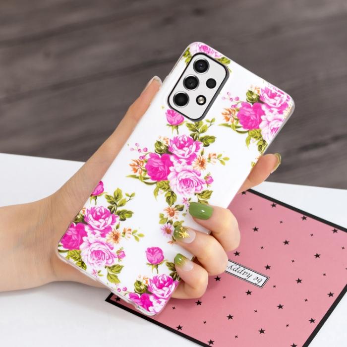Bild 5,  Samsung Galaxy A33 5G Skal Glow-in-dark Blommor - Teknikhallen.se