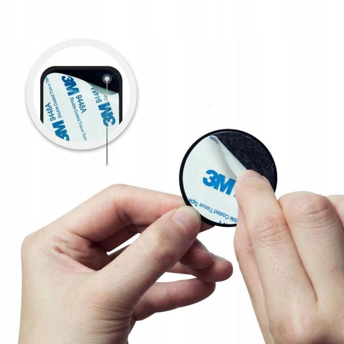Bild 4, Spigen Spigen 4-PACK Magnetisk Metallplatta Svart - Teknikhallen.se