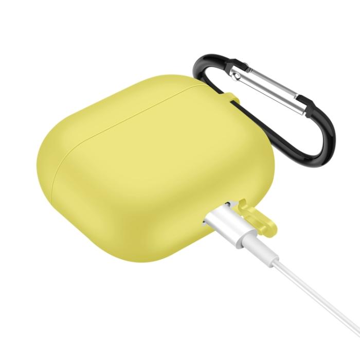 Bild 2,  AirPods 3 Skal Silikon Karbinhake Gul - Teknikhallen.se