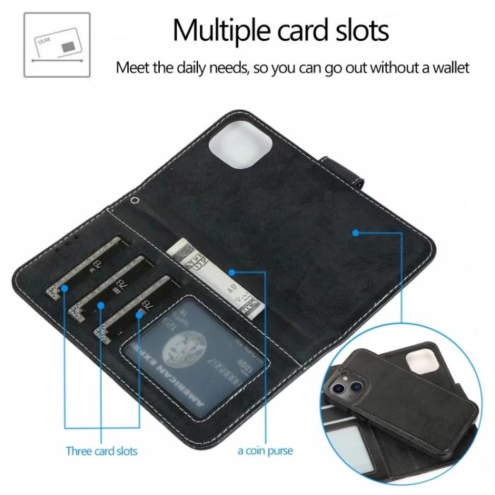 Bild 3,  iPhone 14 Pro 2in1 Fodral Magnet / Skal Svart - Teknikhallen.se