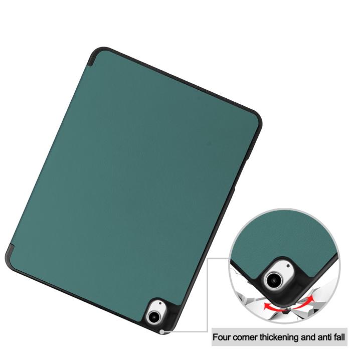 Bild 6,  iPad Air 13 2026-2024 Fodral Tri-Fold Pennhållare Grön - Teknikhallen.se