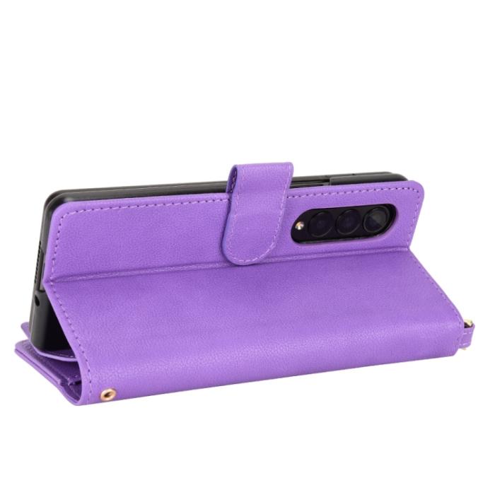 Bild 4,  Galaxy Z Fold 3 Fodral Multifunktionell Lila - Teknikhallen.se