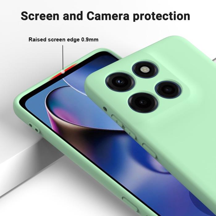 Bild 4,  Motorola Edge 60 Stylus Skal Skal Liquid Silikon Grön - Teknikhallen.se