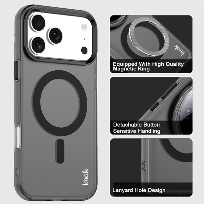 Bild 4, IMAK IMAK iPhone 17 Pro Max Skal MagSafe Anti Drop Svart - Teknikhallen.se