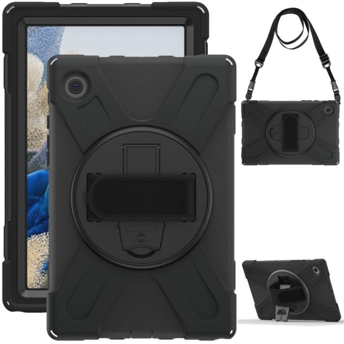 Bild 3,  Galaxy Tab A8 10.5 Roterande X-Shape Hybrid Skal - Teknikhallen.se