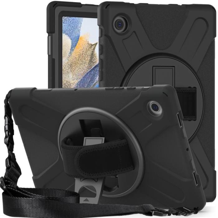 Bild 4,  Galaxy Tab A8 10.5 Roterande X-Shape Hybrid Skal - Teknikhallen.se