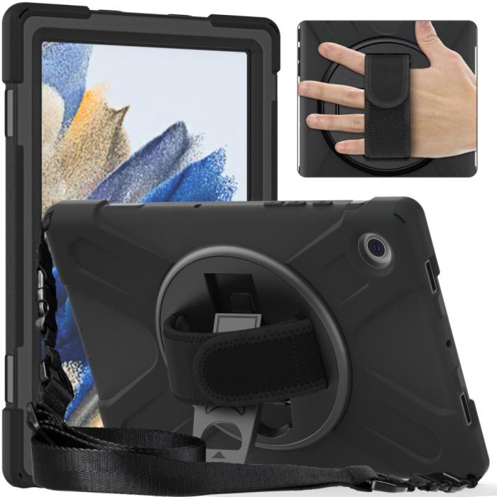 Bild 5,  Galaxy Tab A8 10.5 Roterande X-Shape Hybrid Skal - Teknikhallen.se