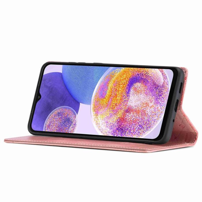 Bild 4, LC.IMEEKE LC.IMEEKE Samsung Galaxy A23 5G Fodral Flip Läder Roséguld - Teknikhallen.se