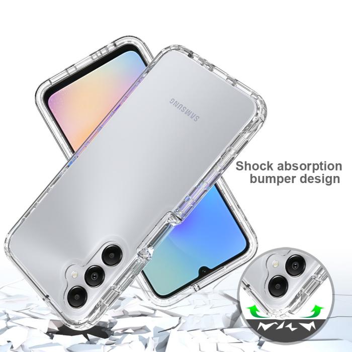 Bild 5,  Samsung Galaxy A05s 4G 360° Shockproof Hybrid Skal Transparent - Teknikhallen.se