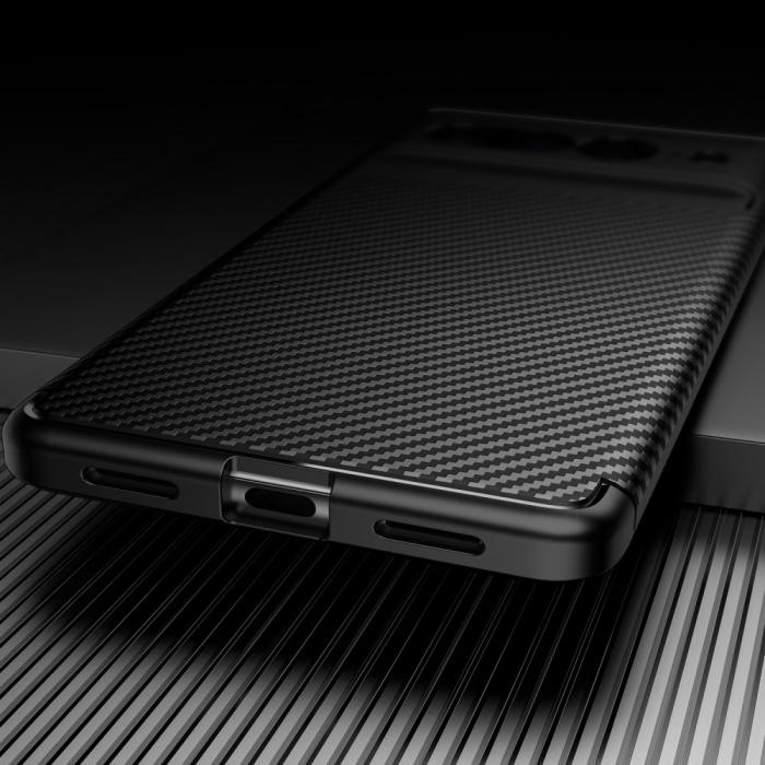 Bild 4,  Google Pixel 7 Pro Skal Kolfiber Textur Blå - Teknikhallen.se
