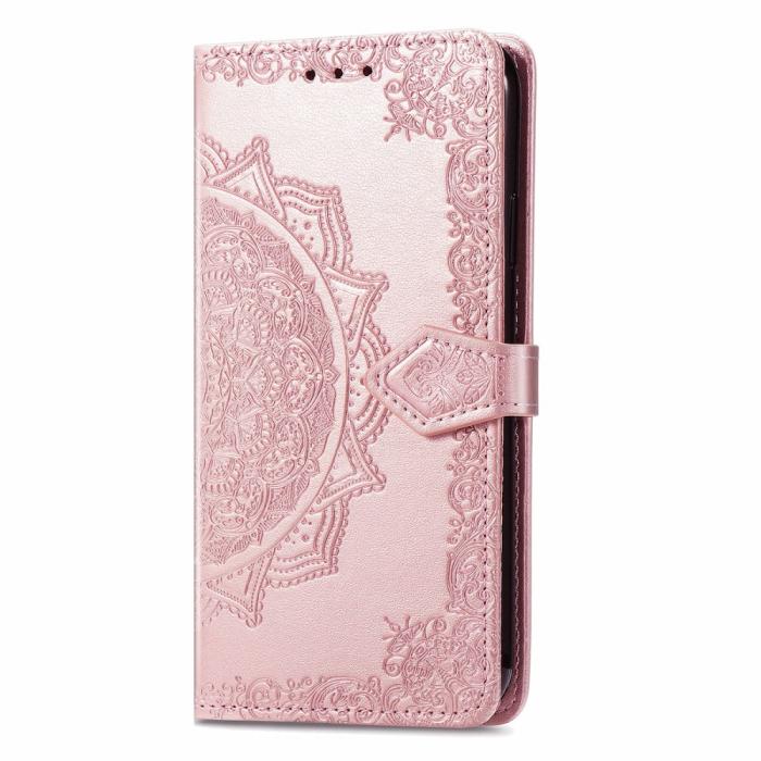 Bild 6,  iPhone 13 - Mandala Läder Fodral - Roséguld - Teknikhallen.se