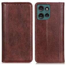  Motorola Edge 50 Neo Pl&aring;nboksfodral L&auml;der Brun - Teknikhallen.se