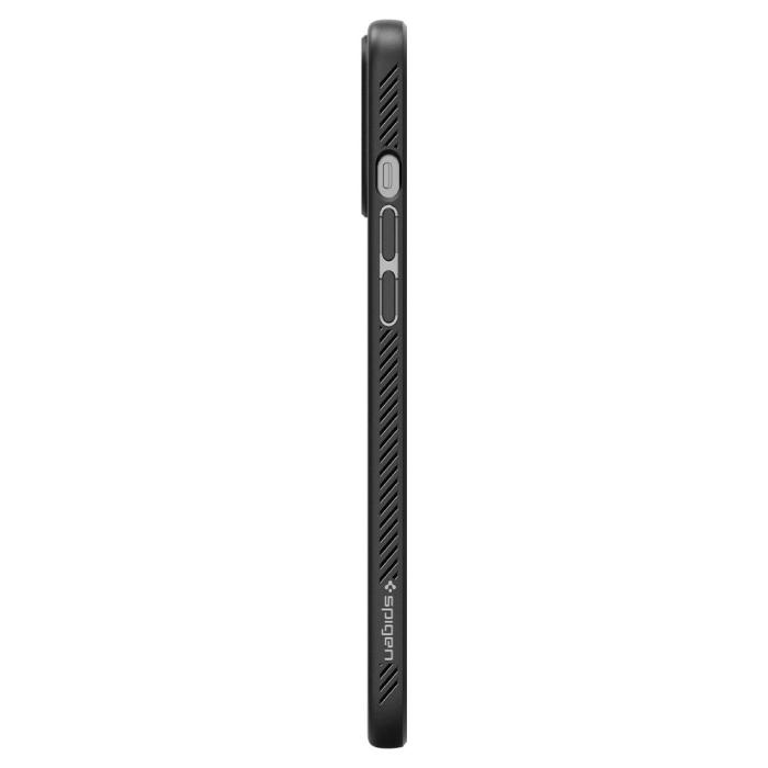 Bild 5, Spigen Spigen iPhone 12 / 12 Pro Skal Liquid Air Matt Svart - Teknikhallen.se