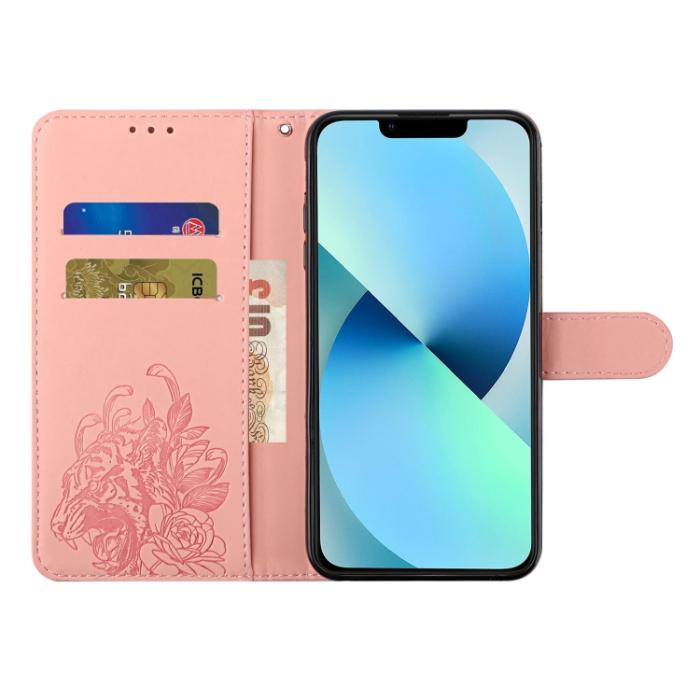 Bild 4,  iPhone 14 Plus Fodral Med Tryck Tiger Rosa - Teknikhallen.se