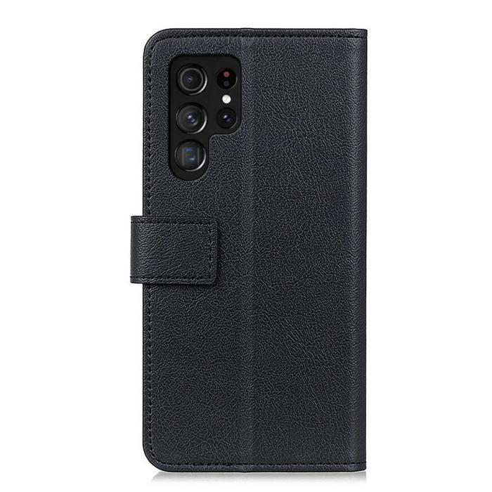 Bild 3,  Samsung Galaxy S22 Ultra Fodral PU Läder Svart - Teknikhallen.se