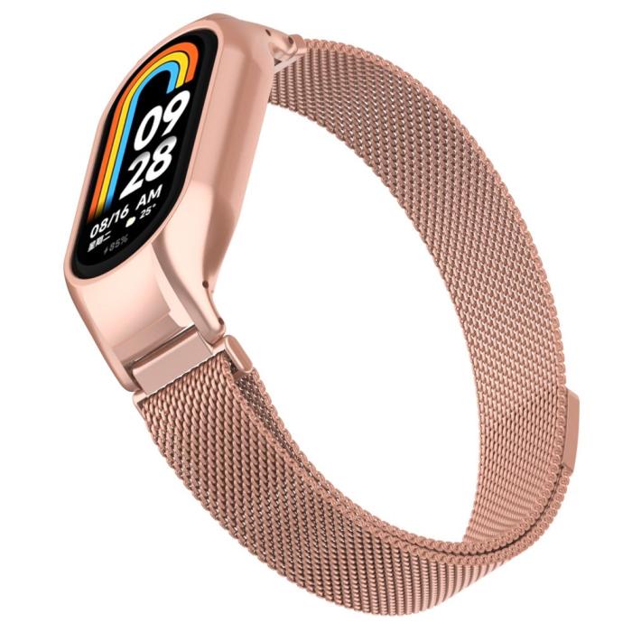 Bild 4,  Xiaomi Smart Band 8 Armband Milanese Loop Metall - Teknikhallen.se